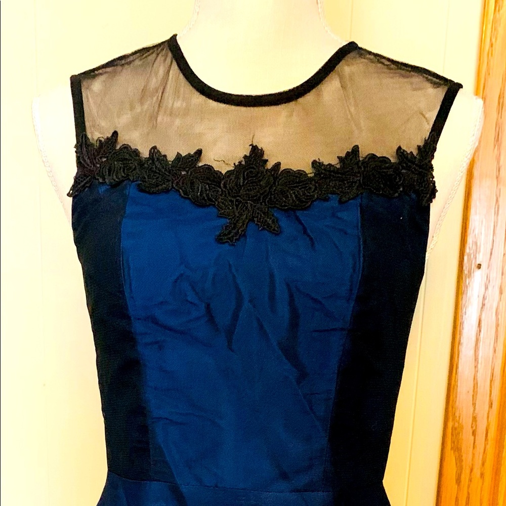 Blue and Black lace dress